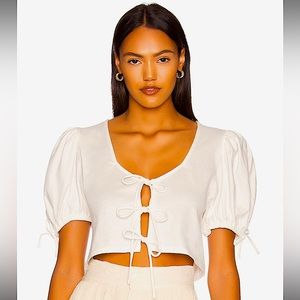 NWT! 😻Free People Kitty Tee in Ivory. Size XS